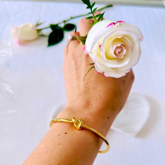 18K Gold Stainless Steel Node Bracelet - Picture 5 of 10